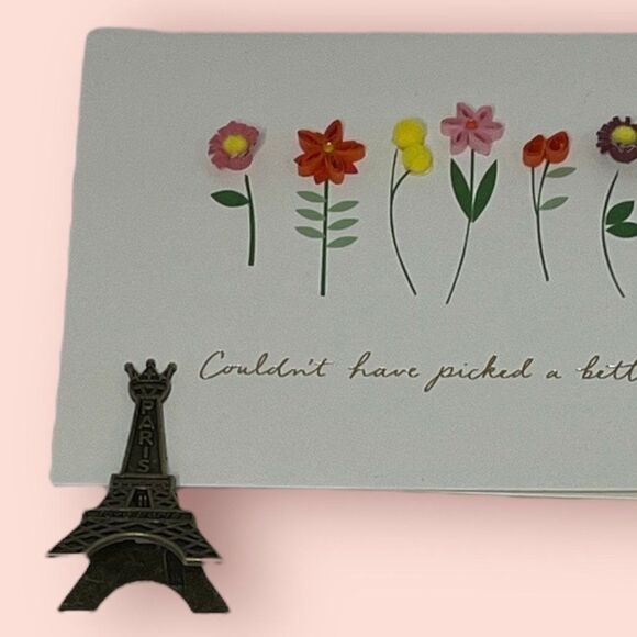 Eiffel Tower Memo Clip Set of 2 - Paris Chic School Office Decor, Photo Holder - Picture 5 of 5